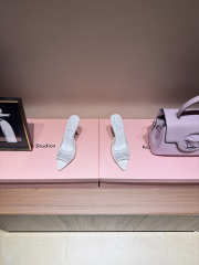 Uubags Christian Louboutin Just Nothing Strass Mule In White 10cm - 6