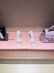 Uubags Christian Louboutin Just Nothing Strass Mule In White 10cm - 5