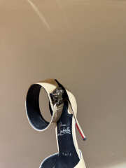 Uubags Christian Louboutin Lock Me Up Pointed Toe Pumps In Beige 10.5cm - 5