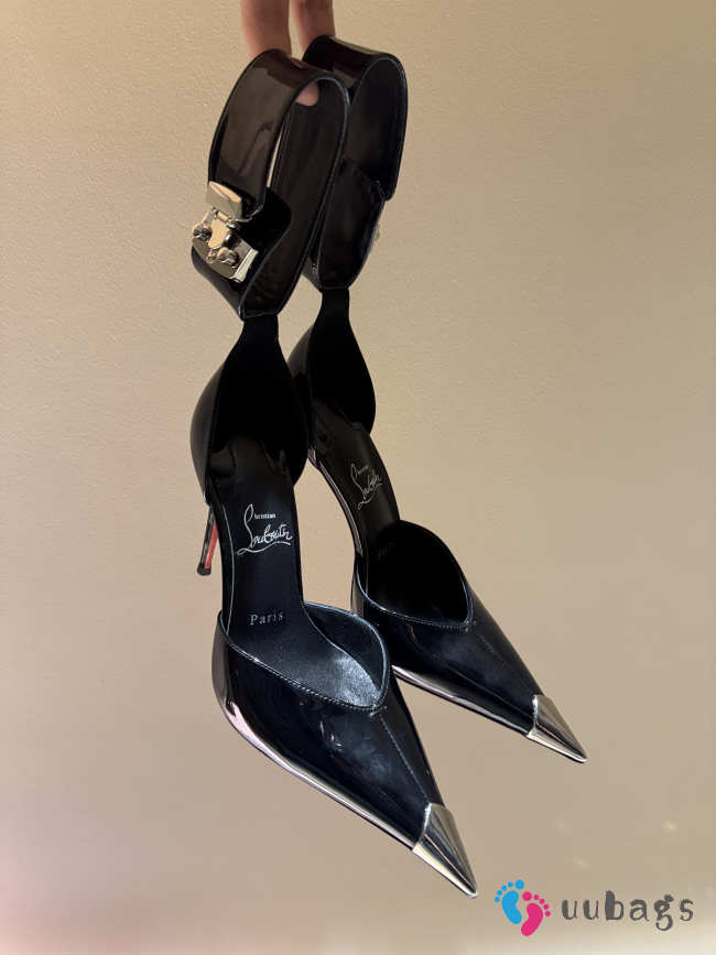 Uubags Christian Louboutin Lock Me Up Pointed Toe Pumps In Black 10.5cm - 1