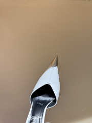 Uubags Christian Louboutin Lock Me Up Pointed Toe Pumps In White 10.5cm - 4