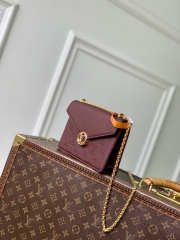 Uubags Louis Vuitton M13569 Wallet On Chain Rosy Burgundy 19.5x13.5x6.5cm - 3
