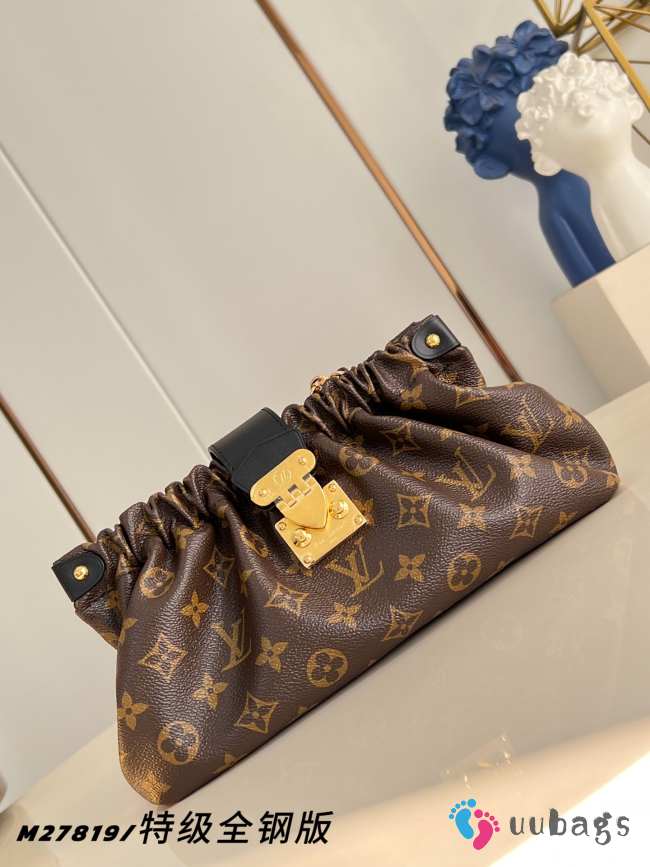 Uubags Louis Vuitton Pochette Sling PM Monogram Bag In Brown 16x11x30cm - 1