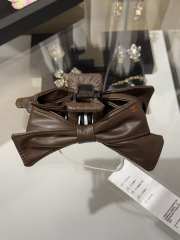 Uubags Chanel Lambskin Bow Hair Claw Clip - 1