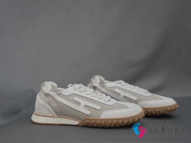 Uubags Hermes Jet Sneakers White/Grey - 1