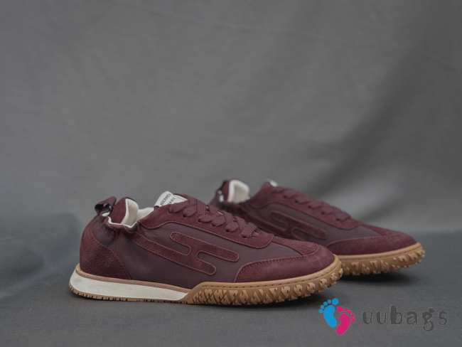 Uubags Hermes Jet Sneakers Burgundy - 1