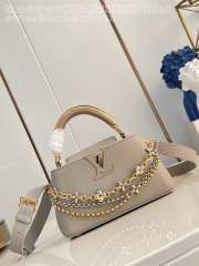 Uubags Louis Vuitton Capucines East-West Mini Bag In Light Grey 22x12x8cm - 1