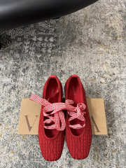 Uubags Vivaia 3 Laces Included Square-Toe Lace-Up Mary Janes Ruby Red - 1