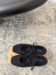 Uubags Vivaia 3 Laces Included Square-Toe Lace-Up Mary Janes Black Knit - 4