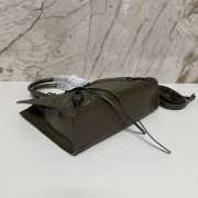 Uubags Balenciaga Le City Tote Bag Mini In Khaki Arena Lambskin, Brass Hardware 26x21x8cm - 6