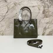 Uubags Balenciaga Le City Tote Bag Mini In Khaki Arena Lambskin, Brass Hardware 26x21x8cm - 2