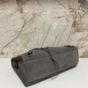 Uubags Balenciaga Le City bag medium in storm grey suede calfskin, brass hardware 38x26x24cm - 5