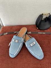 Uubags Hermes Oz mule light blue 2.5cm - 1