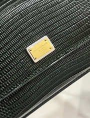 Uubags Dolce & Gabbana Iguana-print calfskin mini bag in dark green 11x20x3cm - 2