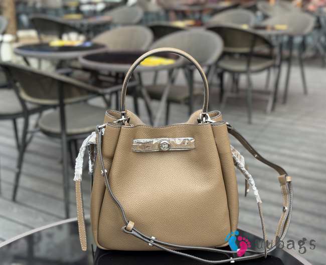 Uubags Tory Burch Romy bucket bag in warm taupe 22x21.5x9.5cm - 1