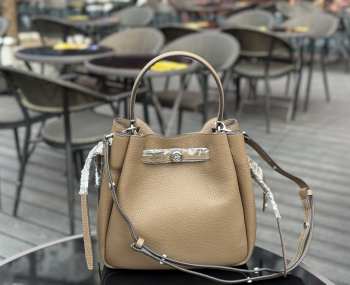 Uubags Tory Burch Romy bucket bag in warm taupe 22x21.5x9.5cm