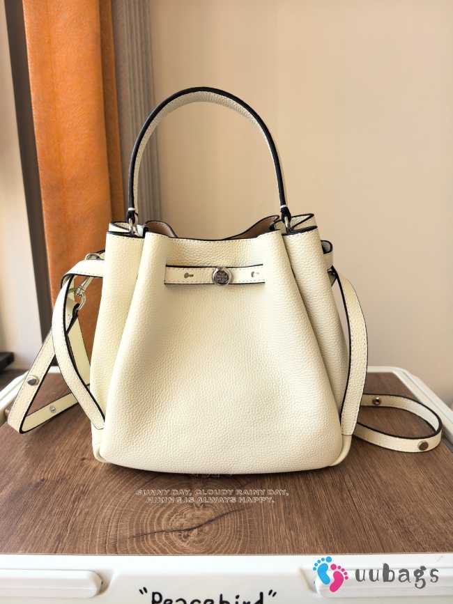 Uubags Tory Burch Romy bucket bag in light cream 22x20.5x9.5cm - 1