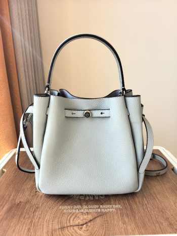 Uubags Tory Burch Romy bucket bag in light blue 22x20x9.5cm