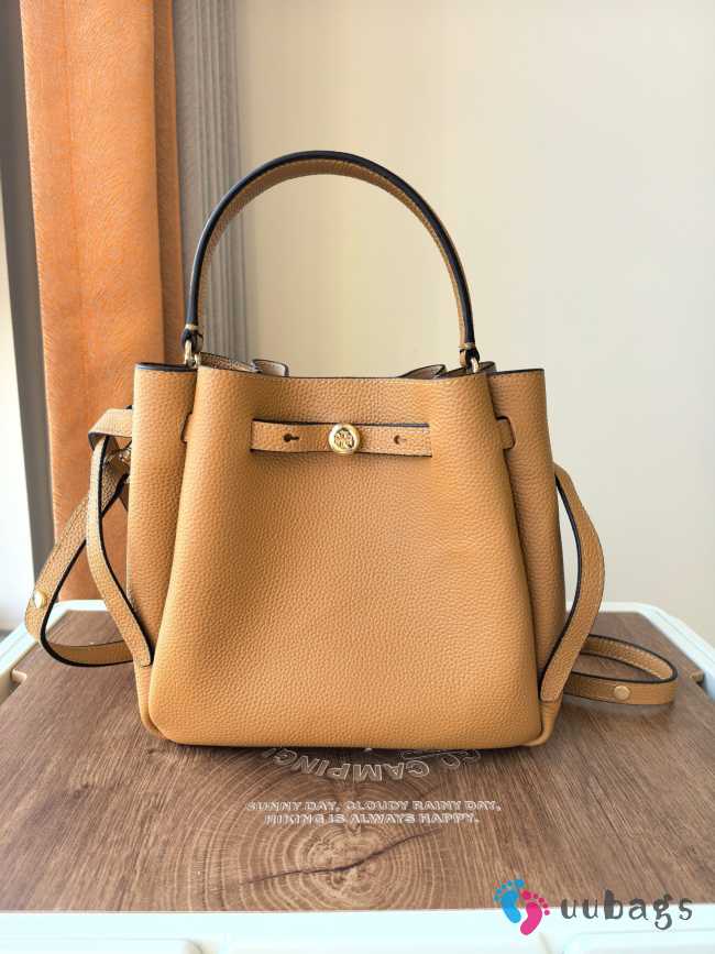 Uubags Tory Burch Romy bucket bag in tan 22x20x9.5cm - 1