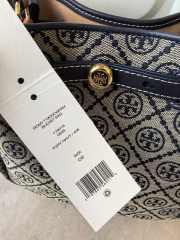 Uubags Tory Burch Romy T monogram bucket bag in tory navy 22x21.5x9.5cm - 2