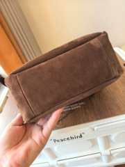 Uubags Tory Burch Romy Suede Bucket Bag In Dark Brown 22x21.5x9.5cm - 3