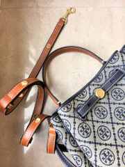 Uubags Tory Burch Romy T monogram bucket bag in tory navy 22x20x9.5cm - 5