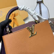Uubags Louis Vuitton M25463 Capucines MM Bag In Tan/Chocolate 31.05x20x11cm - 5