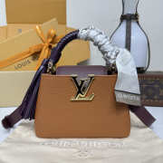 Uubags Louis Vuitton M25463 Capucines Small Bag In Tan/Chocolate 21x8x13.6cm - 1