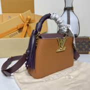Uubags Louis Vuitton M25463 Capucines Small Bag In Tan/Chocolate 21x8x13.6cm - 6