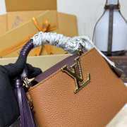 Uubags Louis Vuitton M25463 Capucines Small Bag In Tan/Chocolate 21x8x13.6cm - 3