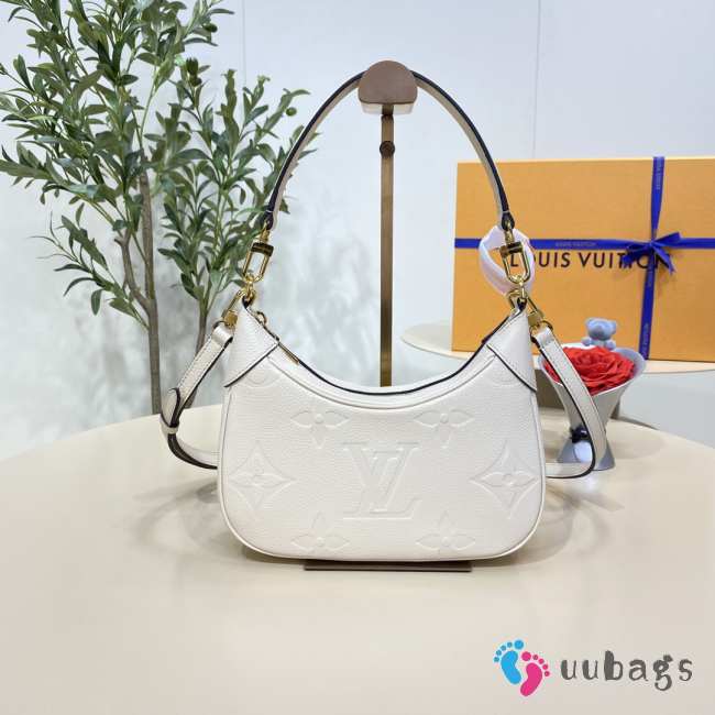Uubags Louis Vuitton M46099 Bagatelle Monogram Empreinte Bag In White 22x14x9cm - 1