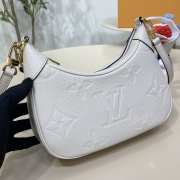 Uubags Louis Vuitton M46099 Bagatelle Monogram Empreinte Bag In White 22x14x9cm - 5