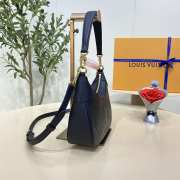 Uubags Louis Vuitton M46099 Bagatelle Monogram Empreinte Bag In Navy Blue 22x14x9cm - 5