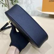 Uubags Louis Vuitton M46099 Bagatelle Monogram Empreinte Bag In Navy Blue 22x14x9cm - 3