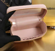 Uubags Dolce & Gabbana Sicily crossbody bag in plongé calfskin blush 10x17x6cm - 5