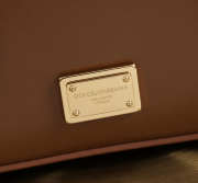 Uubags Dolce & Gabbana Sicily crossbody bag in plongé calfskin camel 10x17x6cm - 6