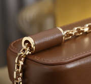 Uubags Dolce & Gabbana Sicily crossbody bag in plongé calfskin camel 10x17x6cm - 5