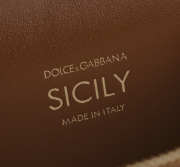 Uubags Dolce & Gabbana Sicily crossbody bag in plongé calfskin camel 10x17x6cm - 2