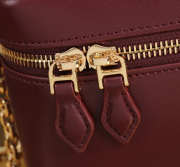 Uubags Dolce & Gabbana Sicily crossbody bag in plongé calfskin burgundy 10x17x6cm - 3