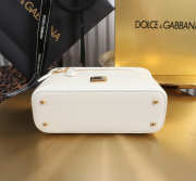 Uubags Dolce & Gabbana Sicily crossbody bag in plongé calfskin white 10x17x6cm - 4