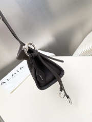 Uubags Alaia Le Click East West Small Bag In Dark Chocolate Nubuck Calfskin 25x12.5x7cm - 6