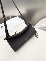 Uubags Alaia Le Click East West Small Bag In Dark Chocolate Nubuck Calfskin 25x12.5x7cm - 5