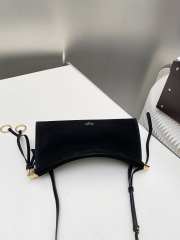 Uubags Alaia Le Click East West Small Bag In Black Nubuck Calfskin 25x12.5x7cm - 5