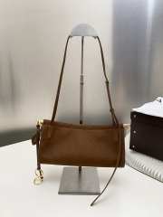 Uubags Alaia Le Click East West Small Bag In Brown Nubuck Calfskin 25x12.5x7cm - 3