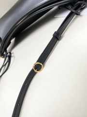 Uubags Alaia Le Click East West Small Bag In Black Calfskin Leather 25x12.5x7cm - 5