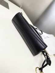 Uubags Alaia Le Click East West Small Bag In Black Calfskin Leather 25x12.5x7cm - 4