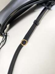 Uubags Alaia Le Click East West Medium Bag In Black Calfskin Leather 30x14x9cm - 3