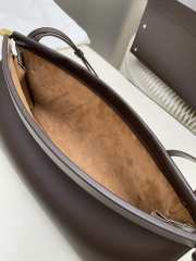 Uubags Alaia Le Click East West Medium Bag In Dark Brown Calfskin Leather 30x14x9cm - 6