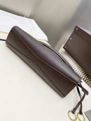 Uubags Alaia Le Click East West Medium Bag In Dark Brown Calfskin Leather 30x14x9cm - 2