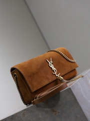 Uubags YSL medium Kate 99 bag in tan suede 26x13.5x4.5cm - 5